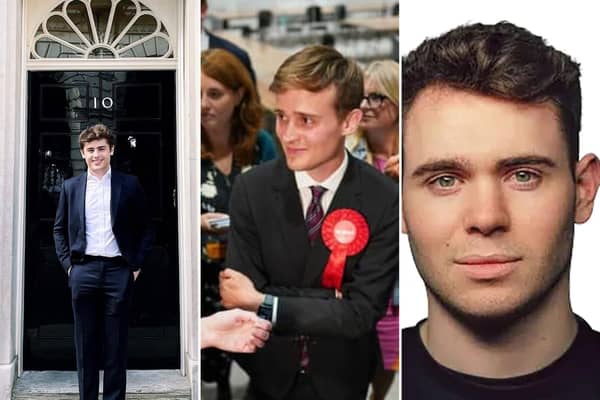 (left to right) Joe Seddon, Keir Mather and James Dacombe(Credit: Twitter, Getty, CoMind)