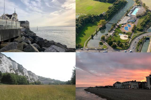 A collage of four of the eight places our readers voted the most desirable areas to live in Portsmouth