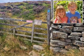 Martha and Maeve Seales and the school route used by North Yorkshire Council.