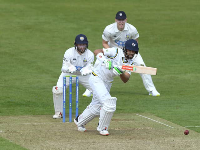 Shan Masood led from the front against Glamorgan in Cardiff. Photo by Stu Forster/Getty Images.