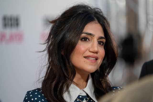 Leila Farzad on the red carpet in Leeds. Credit: BBC