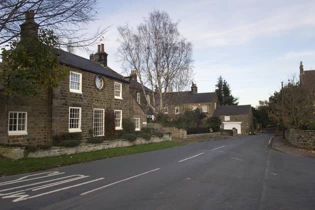 Plompton Road in Follifoot, the nearest village to the hamlet of Plompton