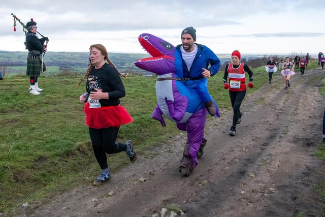 Runners taking part in the Boxing Day Chevin Chase run, photographed for The Yorkshire Post by Tony Johnson.
The event starts and finishes in Guiseley via a scenic 7 mile circuit of Otley Chevin which attracts around 1400 participants has been going for four decades.