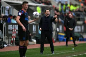 Rotherham United boss Leam Richardson, pictured on the touchline versus Huddersfield Town. Picture: Jonathan Gawthorpe