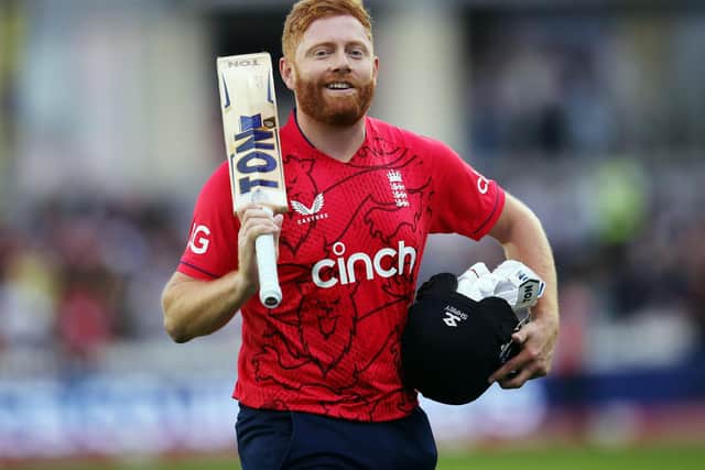 England's Jonny Bairstow who has announced he will not play again this year after undergoing successful surgery on a broken leg and dislocated ankle. Issue date: Monday October 3, 2022.