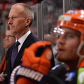 HALL OF FAMER: Sheffield Steelers head coach, Tom Barrasso - pictured during the 2018-19 season. Picture: Dean Woolley