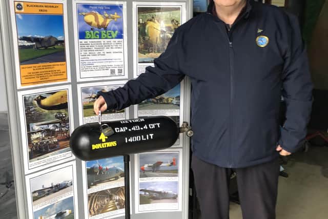 Dougie Kerr, from Solway Aviation Museum, is encouraging people to donate to the rescue mission for the world's last Blackburn Beverley transport plane