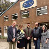 L to R - Paul Tate-Smith, Cate Tate-Smith, Harry Tate-Smith, Maxwell Brierley (Deckers), Victoria Cosgrove (Deckers). (Photo supplied on behalf of Schofield Sweeney)