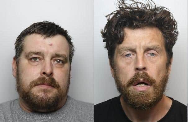 Lee Hamshaw and Lee Turton have been jailed for shoplifiting