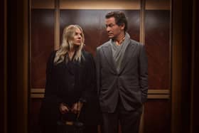 Sienna Miller as Carla Duval & Dominic West as Morgan Henderson. Photo: ©Sky/ HBO/ New Pictures