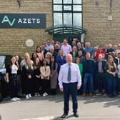 Alan Wintersgill has retired after half a century in accountancy in Bradford. He is pictured front with colleagues at Azets who saluted his contribution to the company and Bradford business community at a special celebration.