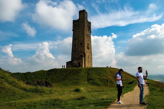 Victoria Tower, Castle Hill, Huddersfield. Picture by Bruce Rollinson.