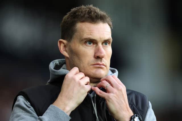 WEST BROMWICH, ENGLAND - DECEMBER 17: Matt Taylor, manager of Rotherham United during the Sky Bet Championship between West Bromwich Albion and Rotherham United at The Hawthorns on December 17, 2022 in West Bromwich, England. (Photo by Nathan Stirk/Getty Images)