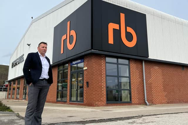 Graham Edward at the recently completed Ritchie Brothers plant auction complex in Maltby