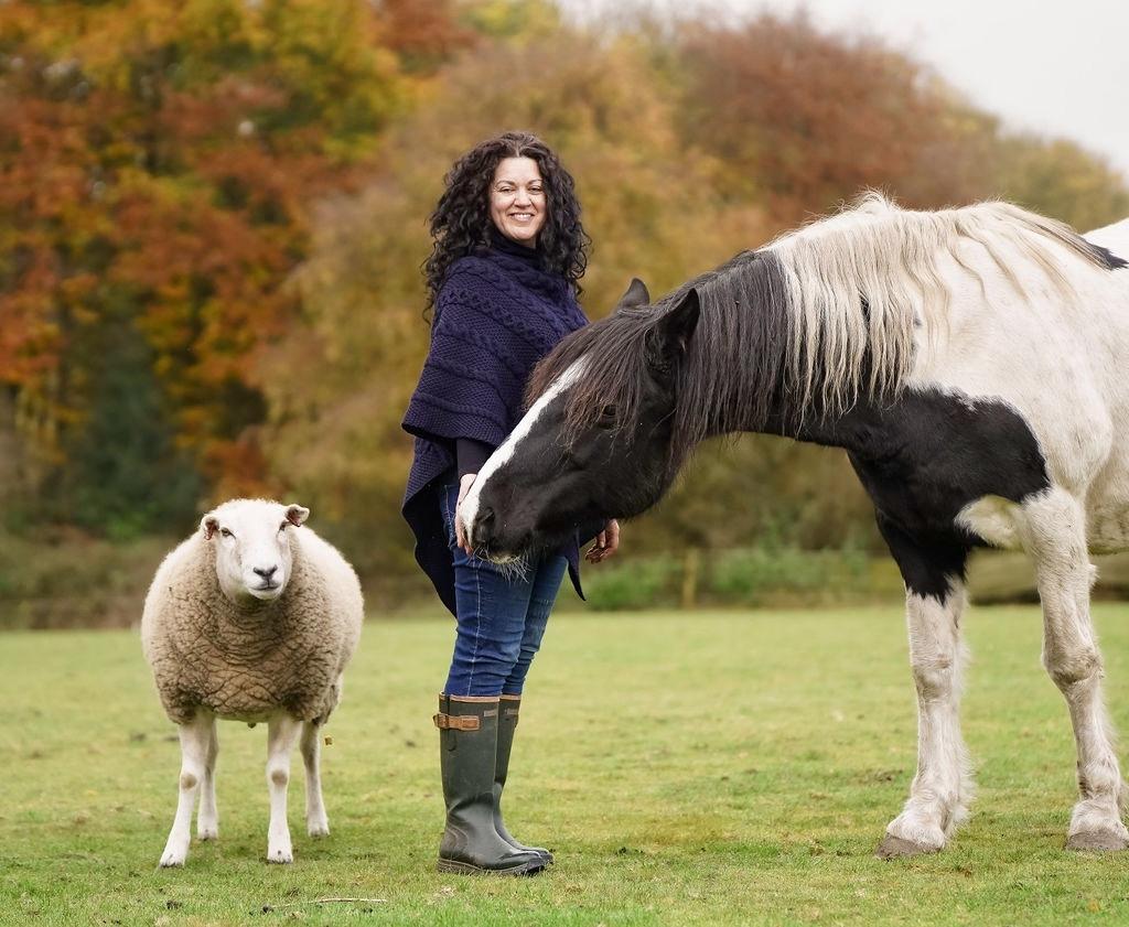 Author Grace Olson, who has appeared on The Yorkshire Vet: 'My therapy sheep have helped children negatively affected by phones - now I've written a book to show happiness is found in nature'