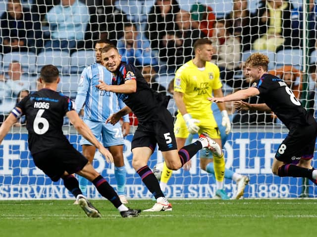 Huddersfield Town defender Michal Helik, pictured after scoring a late equaliser at Coventry City in September. Picture: PA