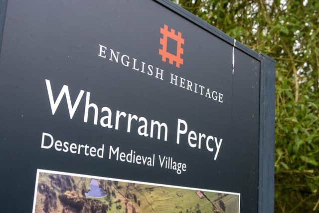 English Heritage now manage the deserted medieval village of Wharram Percy.  Picture Tony Johnson