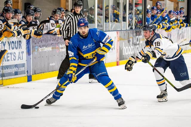 MOVING ON: Ethan Hehir joins Hull Seahawks after playing the last four seasons in NIHL National with Leeds Knights. Picture: Ben Gordon/Knights Media.