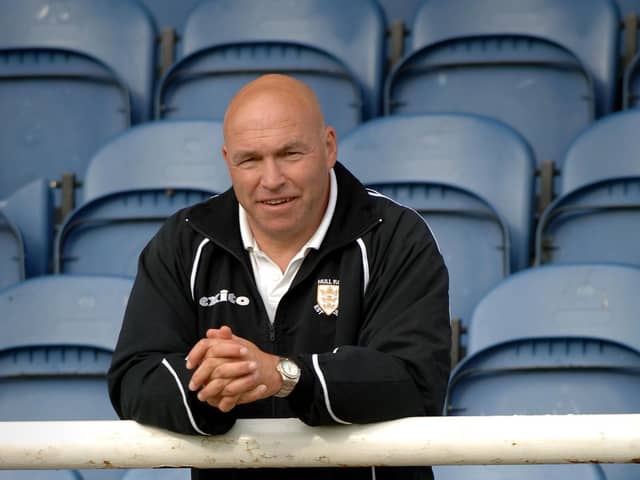 FILE PICTURE (22 August 2005): John Kear pictured at Brantingham Park, Hull FC's training ground, soon after leading the club as head coach to a Challenge Cup trophy victory over Leeds Rhinos in Cardiff. Credit: John Chapman/Guzelian
