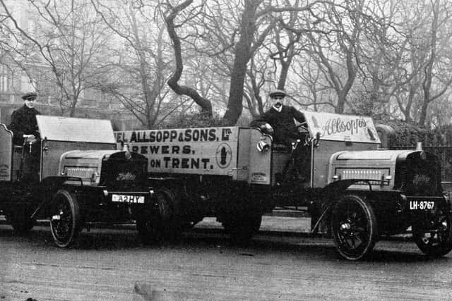 Old Allsopp's delivery vehicles
