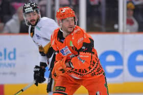 TOUGH WEEKEND: Sheffield Steelers' captain Jonathan Phillips anticipates a difficult two games against Manchester Storm. Picture courtesy of Dean Woolley/EIHL Media.