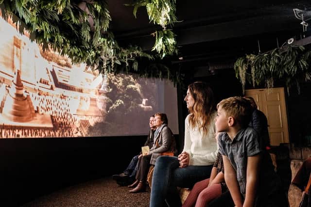 Family learn chocolate origins. (Pic credit: York's Chocolate Story)