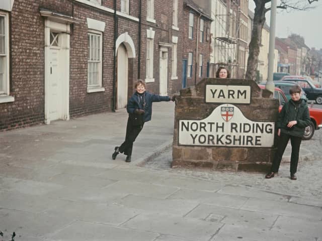 The sign for Yarm, proudly in the North Riding of Yorkshire