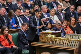 Prime Minister Rishi Sunak speaking during Prime Minister's Questions in the House of Commons, London. PIC: UK Parliament/Jessica Taylor/PA Wire