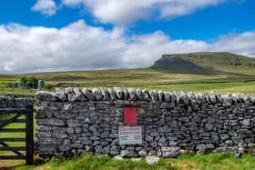A car parking honesty box situated in a dry stone wall in Silverdale close to Pen-y-Ghent in the Yorkshire Dales National Park, photographed for The Yorkshire Post by Tony Johnson.