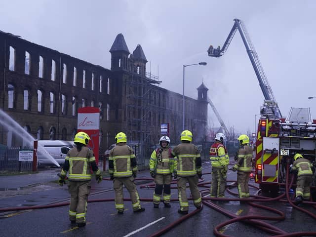 The aftermath of the Dalton Mills fire