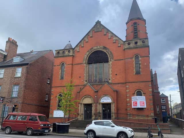 The former Trinity Methodist Church in York.