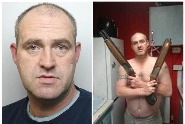 Leeds man who posed in kitchen with shotguns and kept cocaine in a JD Sports bag jailed for 10 years