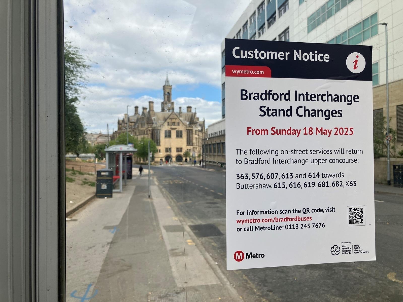 Bradford: All bus services returned to Bradford Interchange for first ...