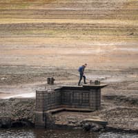 Ladybower reservoir: Lost village appears as drought continues at popular reservoir near Yorkshire