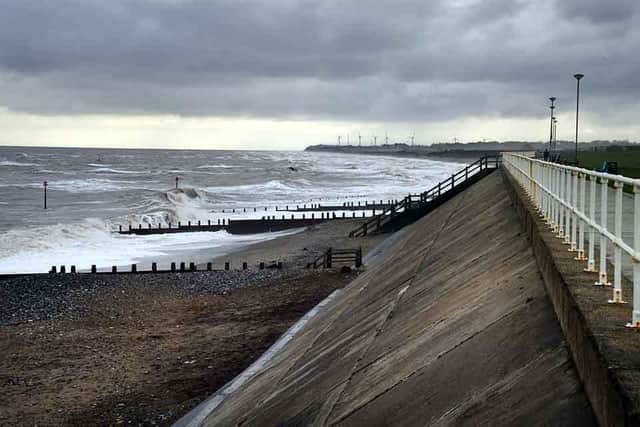 The seafront at Withernsea, in the East Riding of Yorkshire.