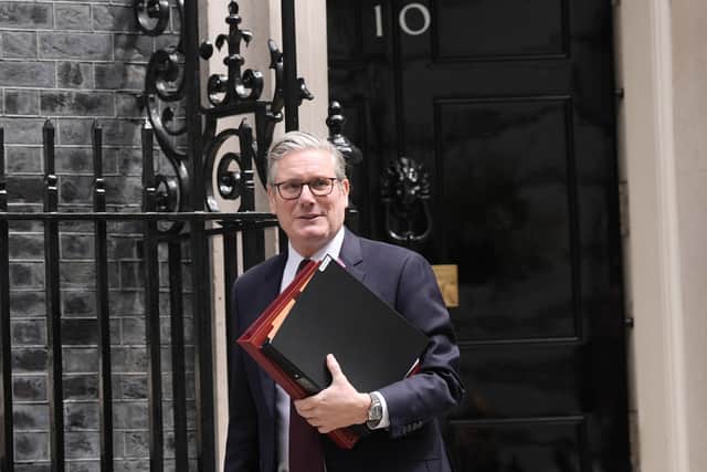 Prime Minister Sir Keir Starmer departs 10 Downing Street, London, to attend Prime Minister's Questions. PIC: Stefan Rousseau/PA Wire