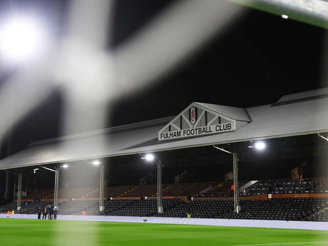 LONDON, ENGLAND - JANUARY 12: General view inside the stadium prior to the Premier League match between Fulham FC and Chelsea FC at Craven Cottage on January 12, 2023 in London, England. (Photo by Clive Rose/Getty Images)