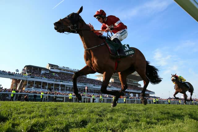 Tiger Roll became the first horse since Red Rum in the 1970s to win back-to-back Grand Nationals when striking gold in 2018 and 2019. (Pic: PA)