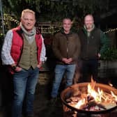 Presenters Jules Hudson, Dave Nicholson, Rob Nicholson and Helen Skelton on Harvest on the Farm. (Pic credit: Channel 5)