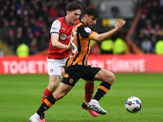 LINKMAN: Hull City striker Ryan Longman connected well with the midfield