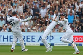 The catch caused a frenzy at Edgbaston. Image: GEOFF CADDICK/AFP via Getty Images