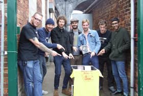 The Kaiser Chiefs take a break from rehearsals at Old Chapel Music Studios
