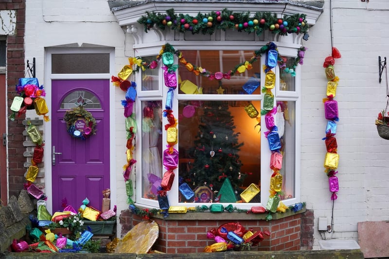 A fully decorated 'Quality Street' house