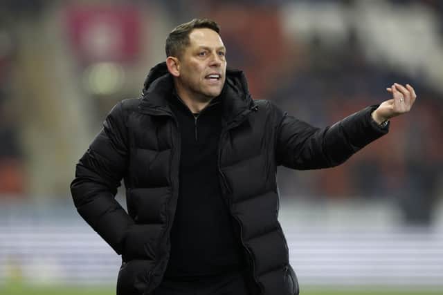 Rotherham United manager Leam Richardson during his first game in charge against West Brom (Picture: Nigel French/PA)