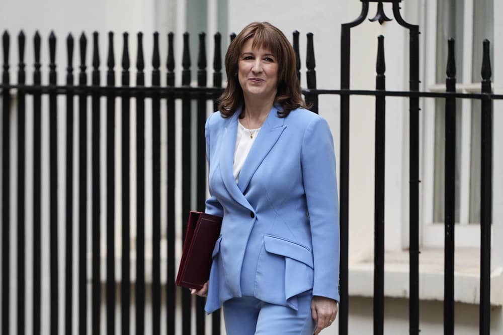 Chancellor Rachel Reeves leaving 11 Downing Street, London, for the House of Commons to deliver her spring statement to MPs. PIC: Aaron Chown/PA Wire