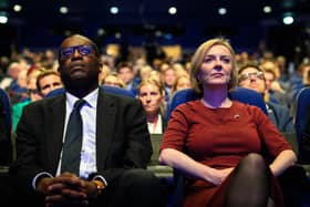 Chancellor of the Exchequer Kwasi Kwarteng (L) and Prime Minister Liz Truss at the opening day of the annual Conservative Party conference. PIC: Leon Neal/Getty Images.