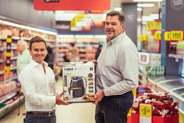 Utilita CEO Bill Bullen and Iceland MD Richard Walker launch Shop Smart, Cook Savvy.
