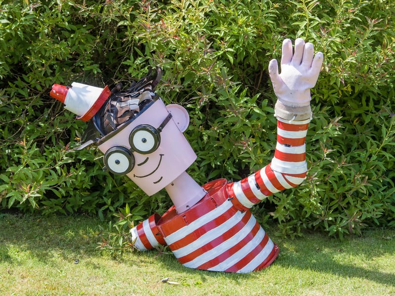 Where's Wally? There he is, made for Flamborough Flowerpot Festival 2026