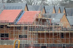 A file photo of houses under construction. PIC: Andrew Matthews/PA Wire