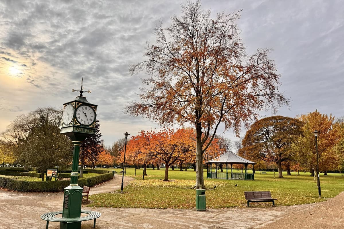 Ecke von Yorkshire: East Park, der am Tag des Goldenen Thronjubiläums von ...
